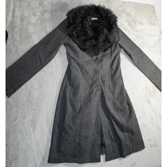 Vintage Forever 21 Coat Goth Cyber Medium Penny Lane Betsey Size M - Picture 6 of 14